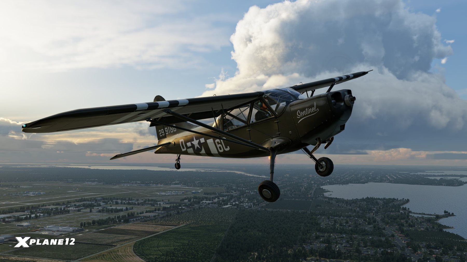 Stinson L-5 simulated flight tests